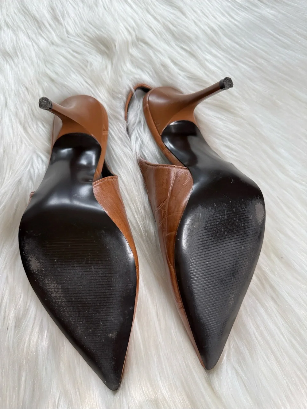 Steve Madden Brown Croc Embossed Andromeda Slingback Pumps